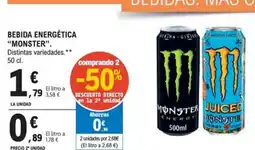 E.Leclerc MONSTER Bebida energética oferta