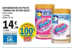 E.Leclerc VANISH OXI ACTION GOLD Quitamanchas en polvo oferta