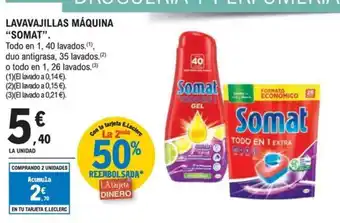 E.Leclerc SOMAT Lavavajillas maquina oferta