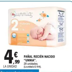 E.Leclerc UNNIA Pañal recién nacido oferta
