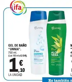 E.Leclerc UNNIA Gel de baño oferta