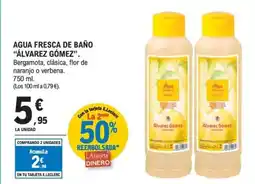 E.Leclerc ÁLVAREZ GÓMEZ Agua fresca de baño oferta