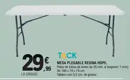 E.Leclerc Mesa plegable resina hdpe oferta