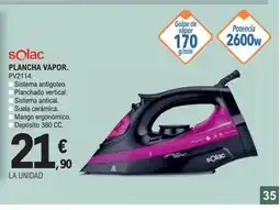 E.Leclerc SOLAC Plancha vapor oferta