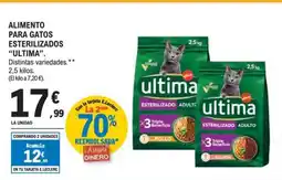 E.Leclerc ULTIMA Alimento para gatos esterilizados oferta