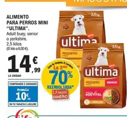 E.Leclerc ULTIMA Alimento para perros mini oferta