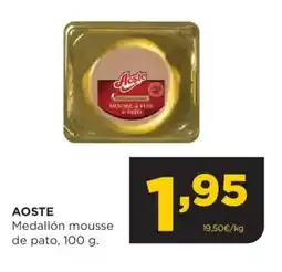 Alimerka AOSTE Medallón mousse de pato oferta