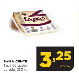 Alimerka SAN VICENTE Tapa de queso curado oferta