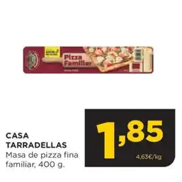 Alimerka CASA TARRADELLAS Masa de pizza fina familiar oferta