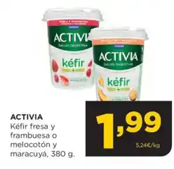 Alimerka ACTIVIA Kéfir fresa y frambuesa o melocotón y maracuyá oferta