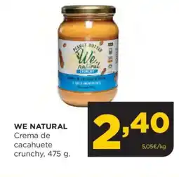 Alimerka WE NATURAL Crema de cacacahuete crunchy oferta