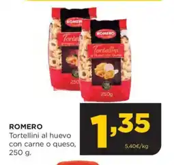 Alimerka ROMERO Tortellini al huevo con carne o queso oferta
