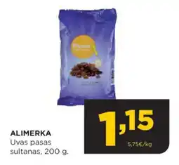 Alimerka ALIMERKA Uvas pasas sultanas oferta