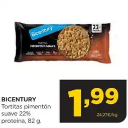 Alimerka BICENTURY Tortitas pimentón suave 22% oferta