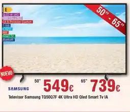 Hiper FROIZ SAMSUNG Televisor Samsung TQ50Q7F 4K Ultra HD Qled Smart Tv IA oferta