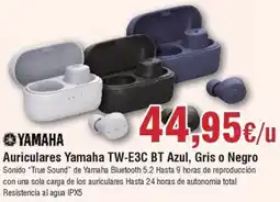 Hiper FROIZ YAMAHA Auriculares TW-E3C BT Azul, Gris o Negro oferta