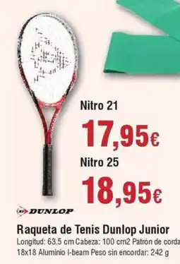 Hiper FROIZ DUNLOP Raqueta de Tenis Dunlop Junior oferta