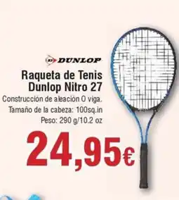 Hiper FROIZ DUNLOP Raqueta de Tenis Nitro 27 oferta