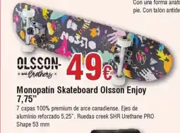 Hiper FROIZ Monopatín Skateboard Olsson Enjoy 7,75' oferta