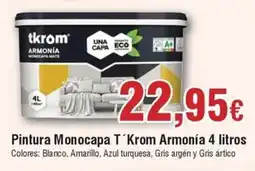 Hiper FROIZ Pintura Monocapa T'Krom Armonía oferta