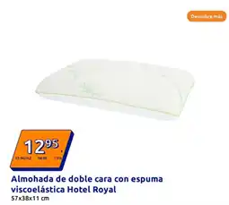 Action Almohada de doble cara con espuma viscoelástica Hotel Royal oferta