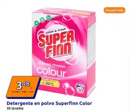 Action SUPERFINN Detergente en polvo Color oferta