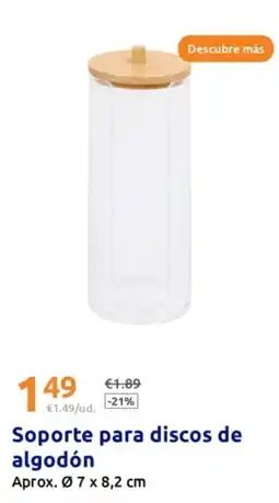 Action Soporte para discos de algodón oferta