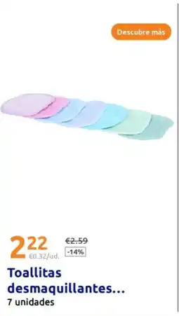 Action Toallitas desmaquillantes oferta