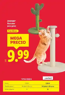 Lidl ZOOFARI Rascador para gatos oferta
