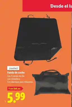 Lidl ZOOFARI Funda de coche oferta