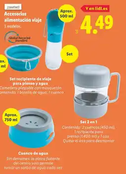 Lidl ZOOFARI Accesorios alimentación viaje oferta