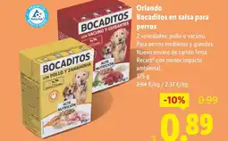 Lidl ORLANDO Bocaditos en salsa para perros oferta