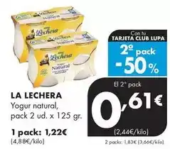 Supermercados Lupa La lechera - yogur natural oferta