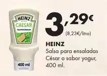 Supermercados Lupa Heinz - salsa para ensaladas cesar o sabor yogur oferta