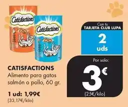 Supermercados Lupa Catisfactions - alimento para gatos salmon o pollo oferta