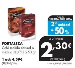 Supermercados Lupa Fortaleza - cafe molido natural o mezcla oferta