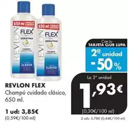 Supermercados Lupa Revlon flex - champu cuidado clasico oferta