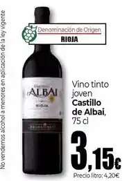 Unide Supermercados Castillo de albai - vino tinto joven oferta