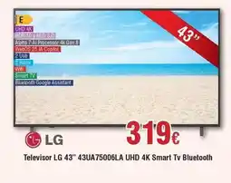 FROIZ Lg - televisor 43 43ua75006la uhd 4k smart tv bluetooth oferta