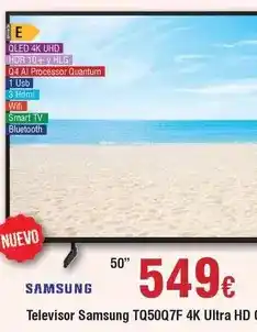 FROIZ Samsung - televisor tq50q7f 4k ultra hd oferta