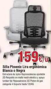 FROIZ Phoenix - silla lira ergonomica blanca o negra oferta