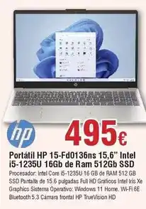 FROIZ Hp - portátil 15-fd0136ns oferta