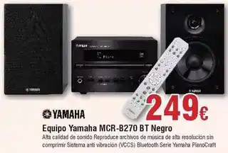 FROIZ Yamaha - equipo mcr-b270 bt negro oferta