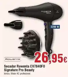 FROIZ Rowenta - secador cv7840f0 signature pro beauty oferta