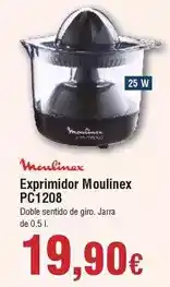 FROIZ Moulinex - exprimidor pc1208 oferta
