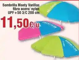 FROIZ Sombrilla varillas fibra acero/ nylon upf+50 3/c 200 cm oferta