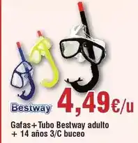 FROIZ Bestway - gafas + tubo adulto + 14 años 3/c buceo oferta