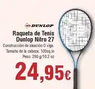 FROIZ Dunlop - raqueta de tenis nitro 27 oferta