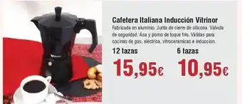 FROIZ Cafetera italiana induccion vitrinor oferta