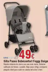 FROIZ Bebé - silla paseo confort foggy beige oferta